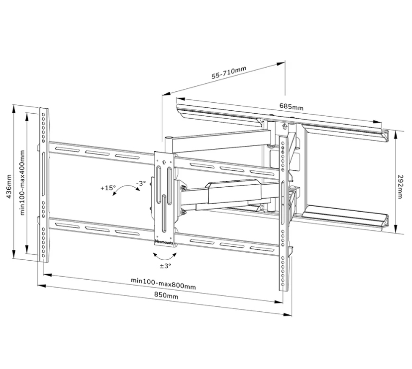 Neomounts Screen Wall Mount (full motion
