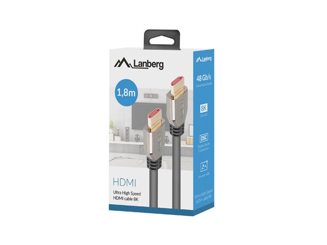 Lanberg HDMI M/M V2.1 1.8m 8K 60Hz