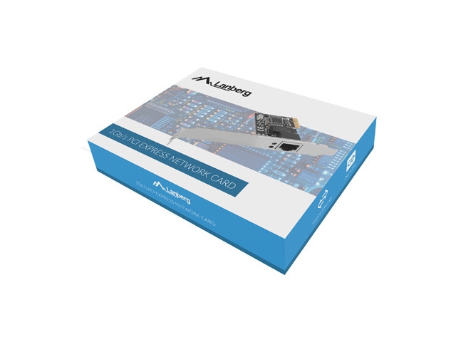 Lanberg network interface card PCI-express gigabit ethernet RTL8111C low profile
