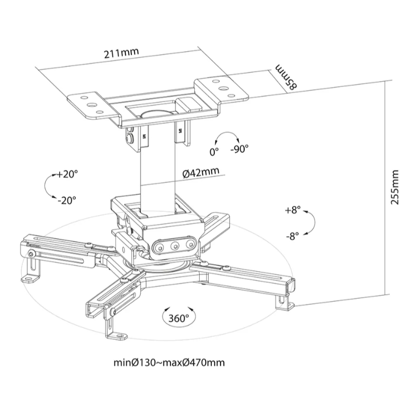Neomounts Projector Ceiling Mount