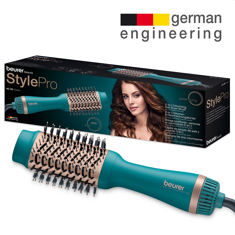 Beurer HC 45 Ocean 2-in-1 volumising hair dryer brush