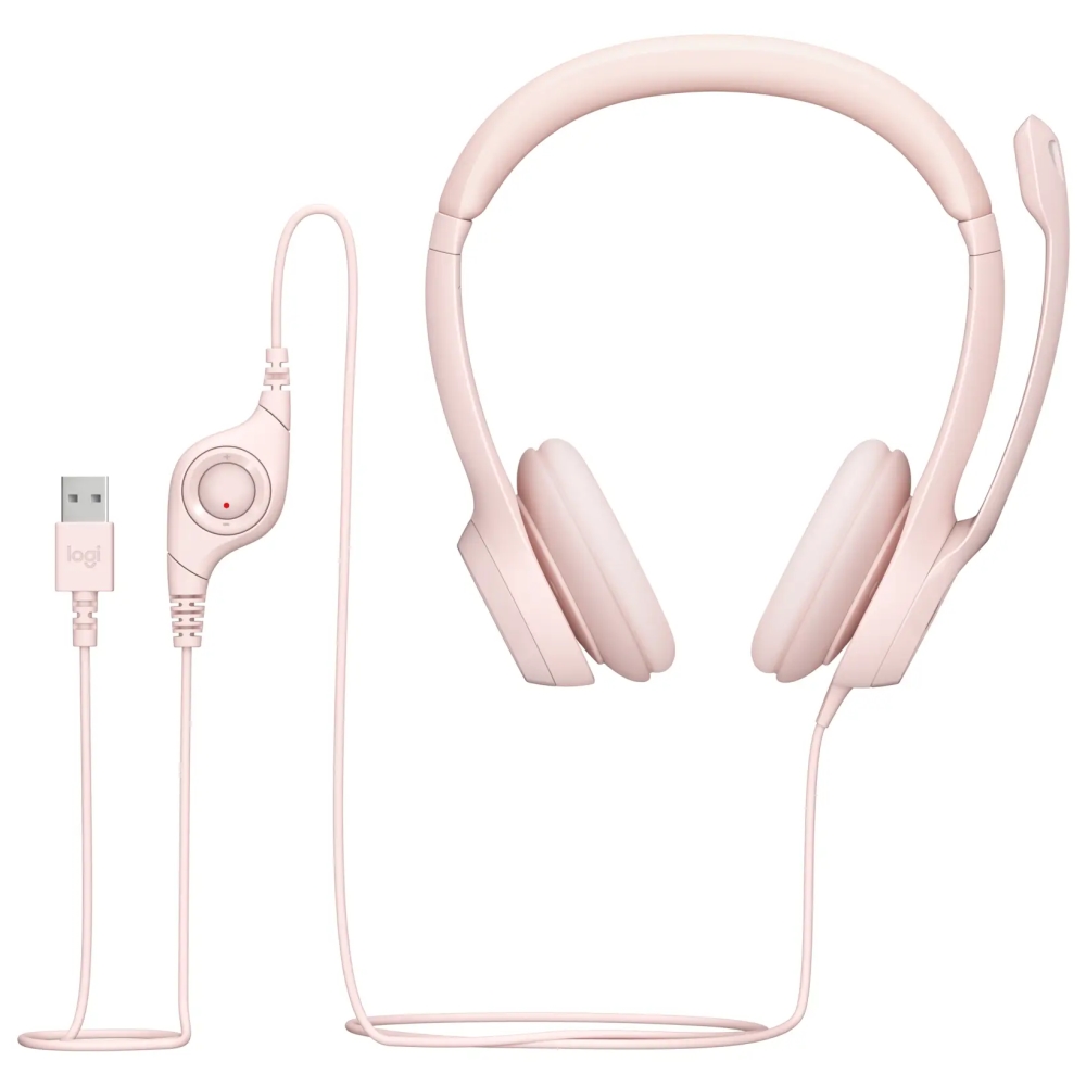 Logitech H390 USB Computer Headset - ROSE - USB - N/A - EMEA-914