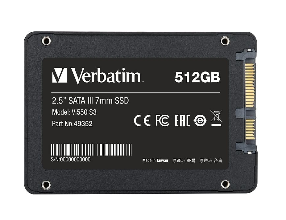 Verbatim Vi550 S3 2.5" SATA III 7mm SSD 512GB