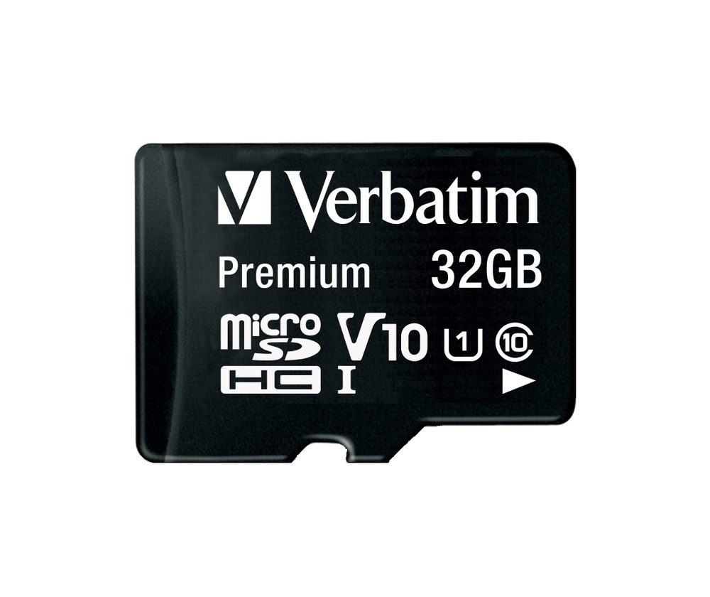 Verbatim Premium micro SDHC 32GB Class 10 (Incl. Adaptor)
