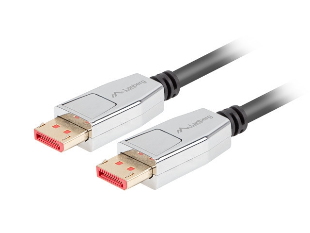 Lanberg display port cable M/M 20pin V1.4 8K 60Hz 1m