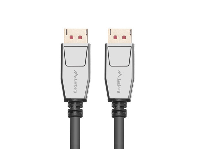 Lanberg display port cable M/M 20pin V1.4 8K 60Hz 1m