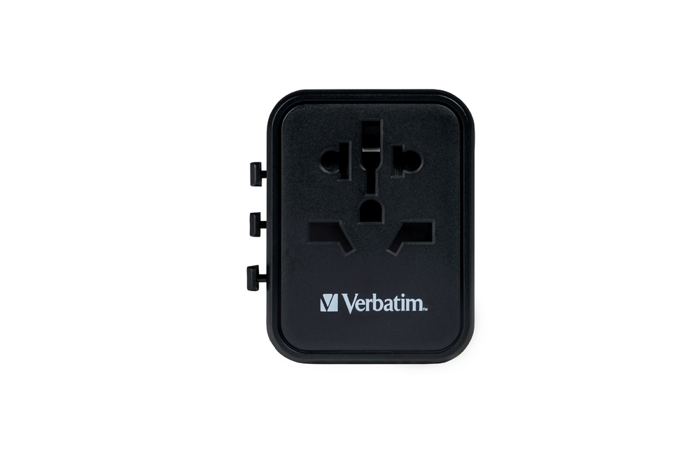 Verbatim UTA-01 Universal Travel Adapter with 2 x USB-A ports