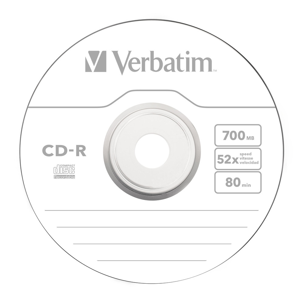 Verbatim CD-R 700MB 52X EXTRA PROTECTION WRAP (50 PACK)