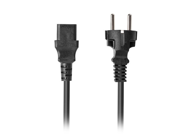Lanberg CEE 7/7 -> IEC 320 C13 power cord 1.8m VDE Straight