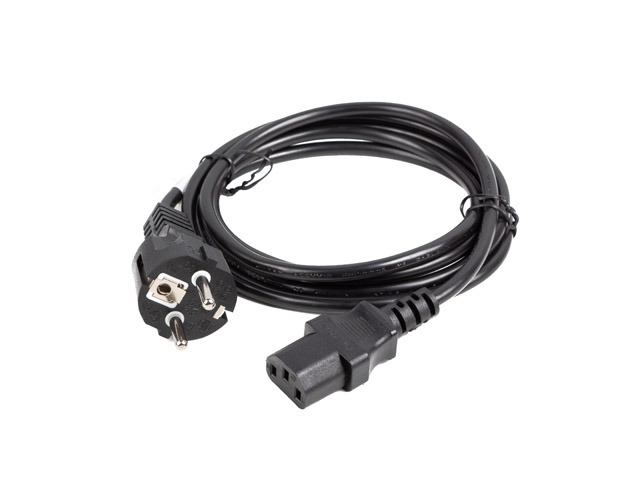 Lanberg CEE 7/7 -> IEC 320 C13 power cord 1.8m VDE Straight
