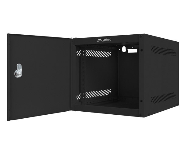 Lanberg rack cabinet 10" wall-mount 6U / 280x310 for self-assembly with metal door (flat pack)
