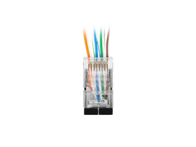 Lanberg RJ-45 FTP CAT.6 plug 8P8C Pass Throug Type (100 pcs)