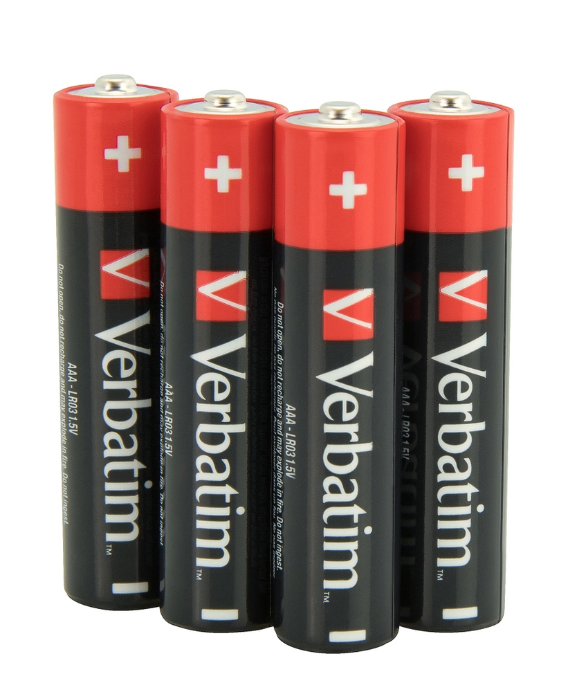 Verbatim Alkaline Battery AAA 4 Pack (Hangcard)