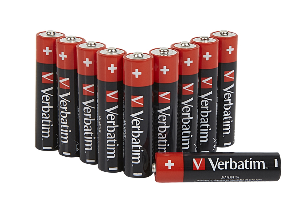 Verbatim Alkaline Battery AAA 10 Pack (Hangcard)