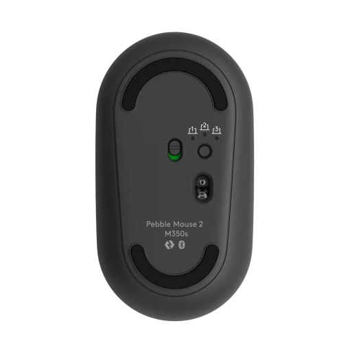 Logitech Pebble Mouse 2 M350s - TONAL GRAPHITE - BT - N/A - EMEA-808 - DONGLELESS
