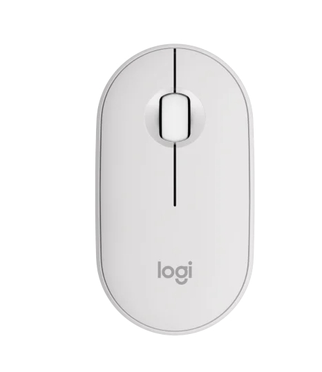 Logitech Pebble Mouse 2 M350s - TONAL WHITE - BT - N/A - EMEA-808 - DONGLELESS