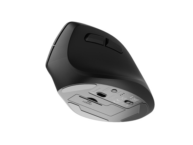 Natec Vertical Mouse Crake 2 BLUETOOTH 5.2 + 2.4GHZ BLACK 2400dpi