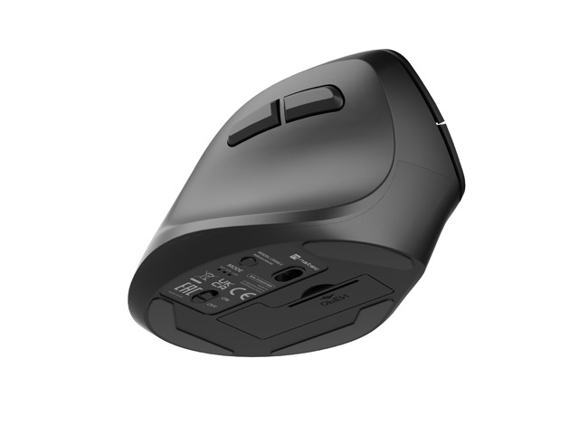 Natec Vertical Mouse Crake 2 BLUETOOTH 5.2 + 2.4GHZ BLACK 2400dpi