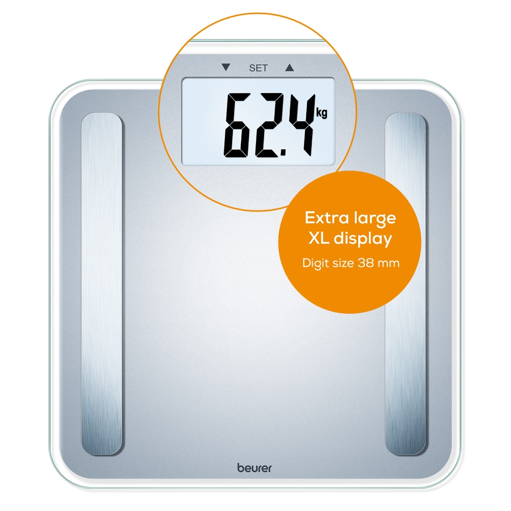 Beurer BF 183 diagnostic bathroom scale; Extra large LCD display; Weight