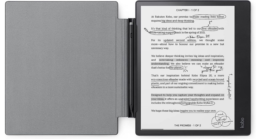 Kobo Elipsa 2E SleepCover Case Black