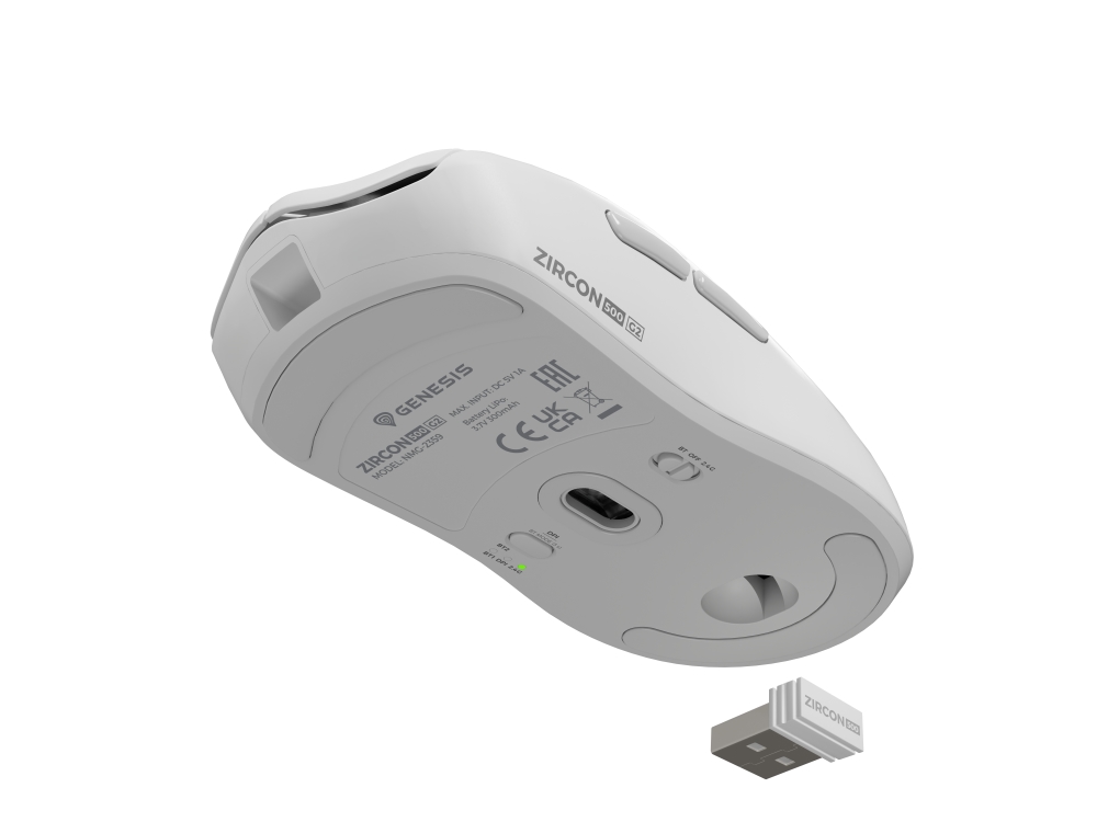 Genesis Wireless Gaming Mouse Zircon 500 G2 10000dpi