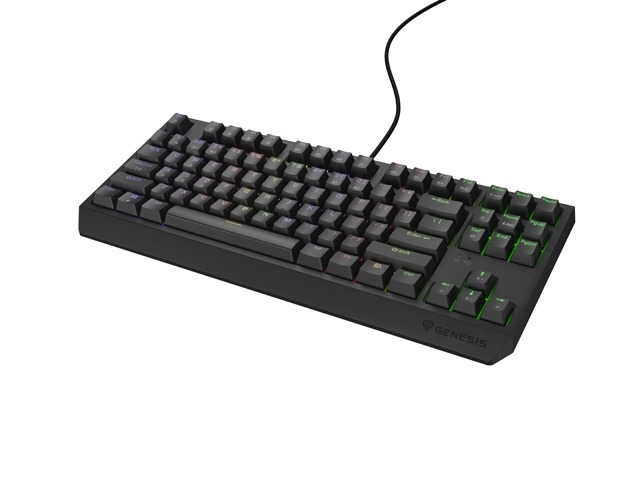 Genesis Gaming Keyboard Thor 230 TKL US RGB Mechanical Outemu Brown Black Hot Swap