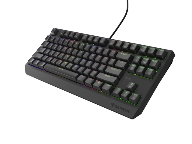 Genesis Gaming Keyboard Thor 230 TKL US RGB Mechanical Outemu Brown Black Hot Swap