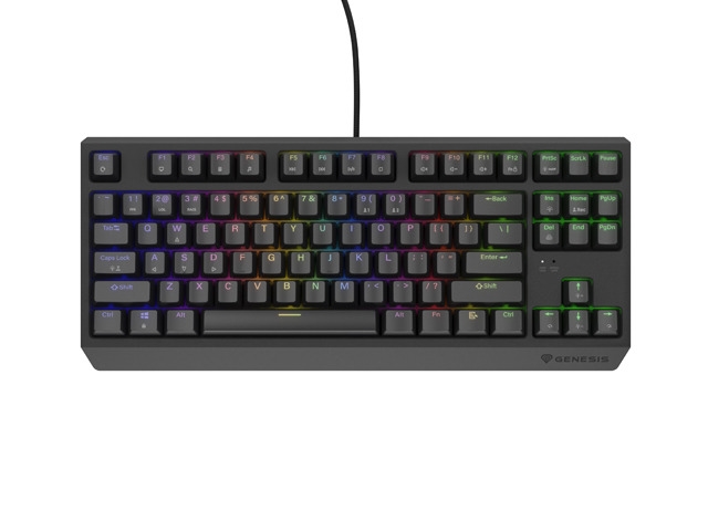 Genesis Gaming Keyboard Thor 230 TKL US RGB Mechanical Outemu Brown Black Hot Swap