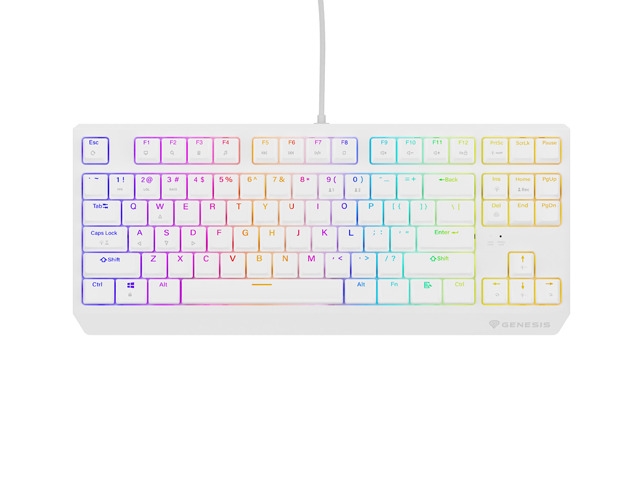 Genesis Gaming Keyboard Thor 230 TKL US RGB Mechanical Outemu Brown White Hot Swap