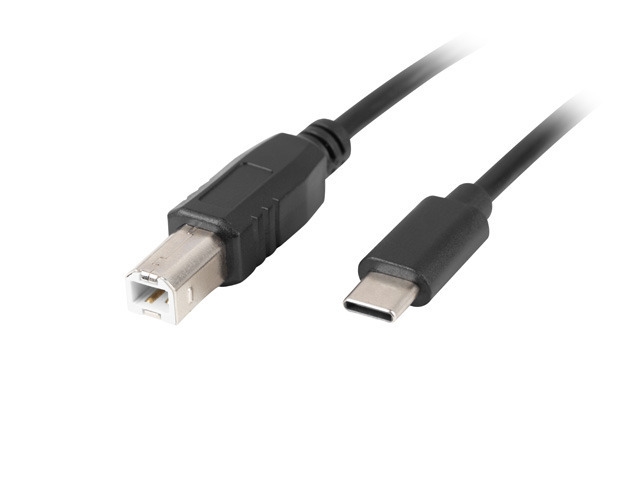Lanberg USB-C (M) -> USB-B (M) 2.0 ferrite cable 1.8m