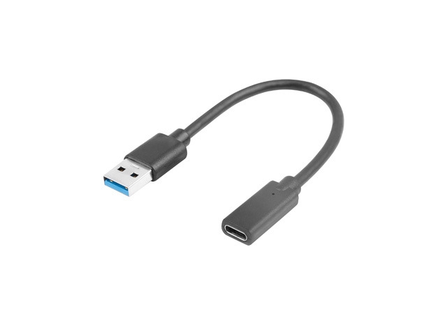 Lanberg USB-C (F) -> USB-A(M) cable 0.15 m