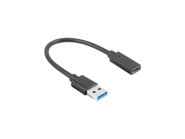 Lanberg USB-C (F) -> USB-A(M) cable 0.15 m