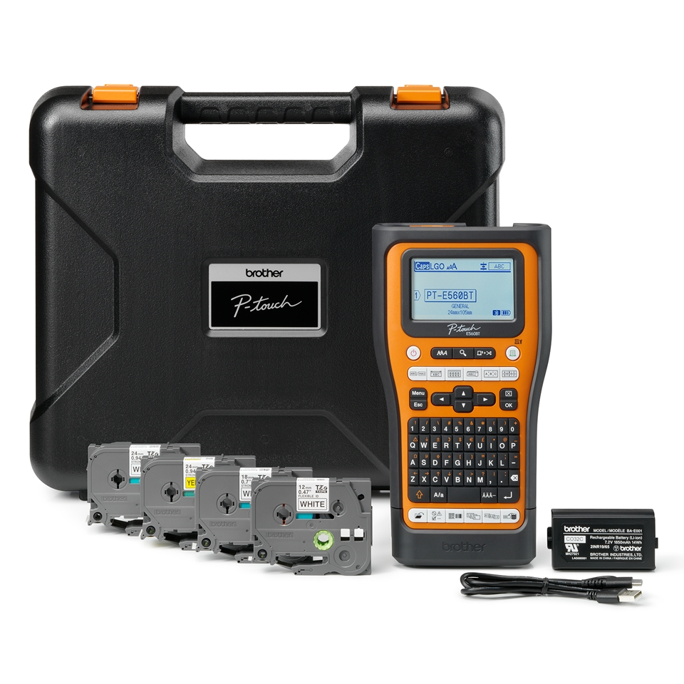 Brother PT-E560BTSP Handheld Industrial Labelling system + 1x TZEFX231