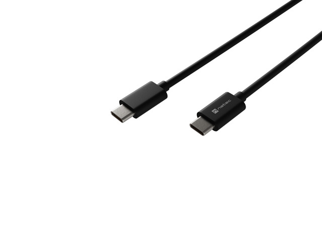 Natec USB-C(M) -> USB-C (M) 2.0 cable 1m pd 100w Black