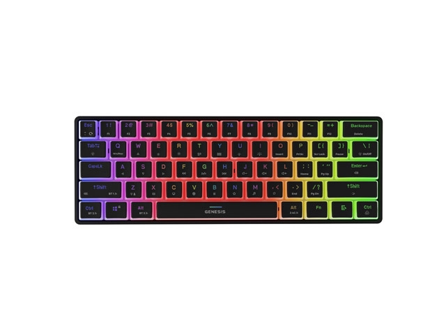 Genesis Mechanical Gaming Keyboard Thor 660 G2 Wireless RGB Backlight BLACK GATERON RED