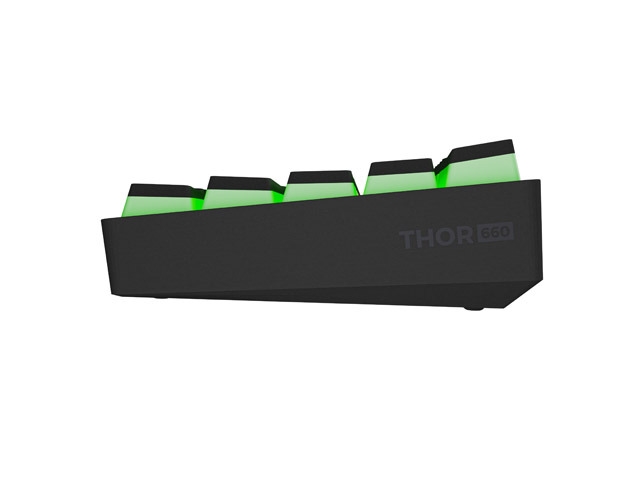 Genesis Mechanical Gaming Keyboard Thor 660 G2 Wireless RGB Backlight BLACK GATERON RED