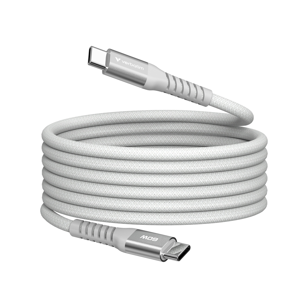 Verbatim Sync & Charge USB-C to USB-C 60W Magnetic 120 cm - Grey