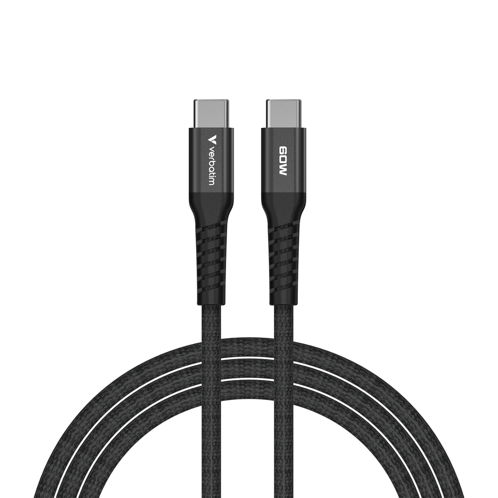 Verbatim Sync & Charge USB-C to USB-C 60W Magnetic 120 cm - Black