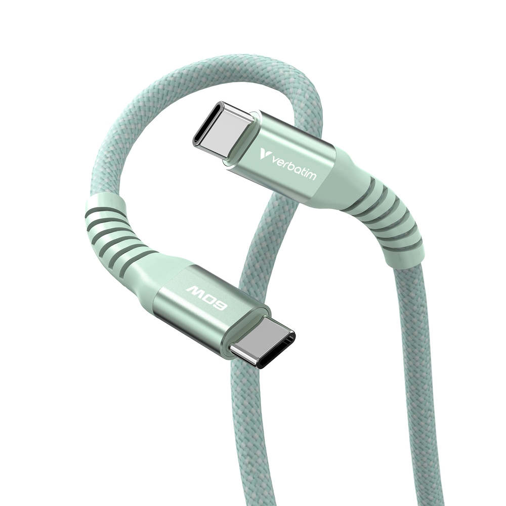 Verbatim Sync & Charge USB-C to USB-C 60W Magnetic 120 cm - Green
