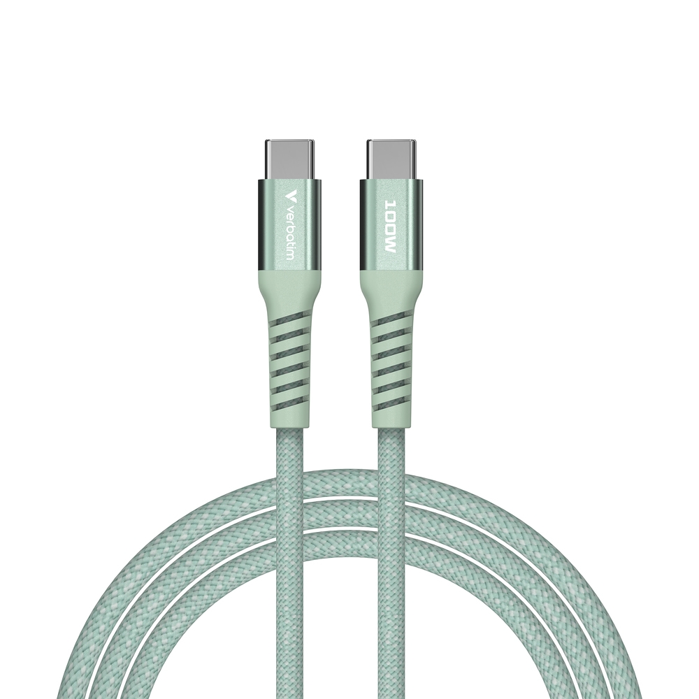 Verbatim Sync & Charge USB-C to USB-C 100W Magnetic 120 cm - Green