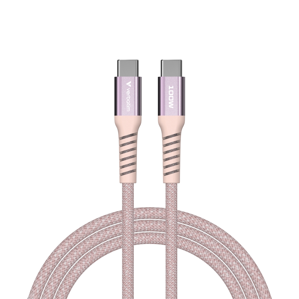 Verbatim Sync & Charge USB-C to USB-C 100W Magnetic 120 cm - Pink