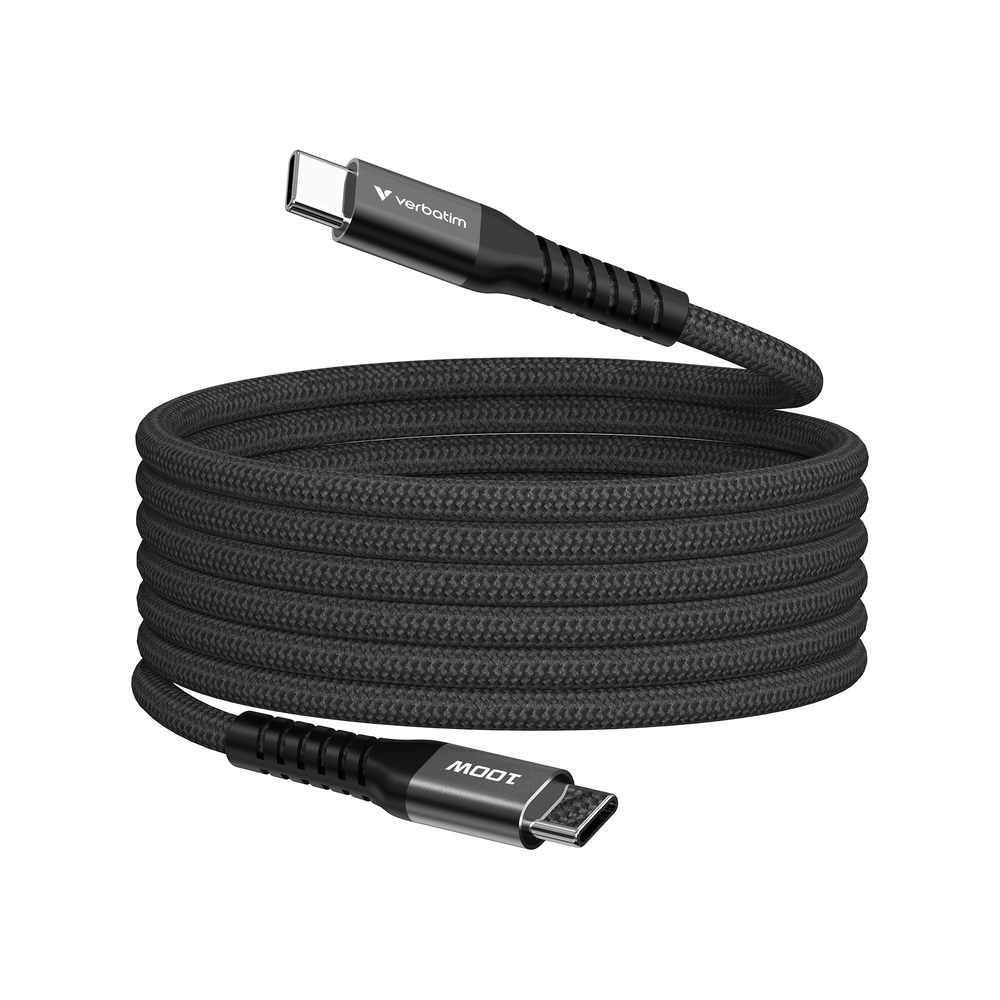 Verbatim Sync & Charge USB-C to USB-C 100W Magnetic 120 cm - Black