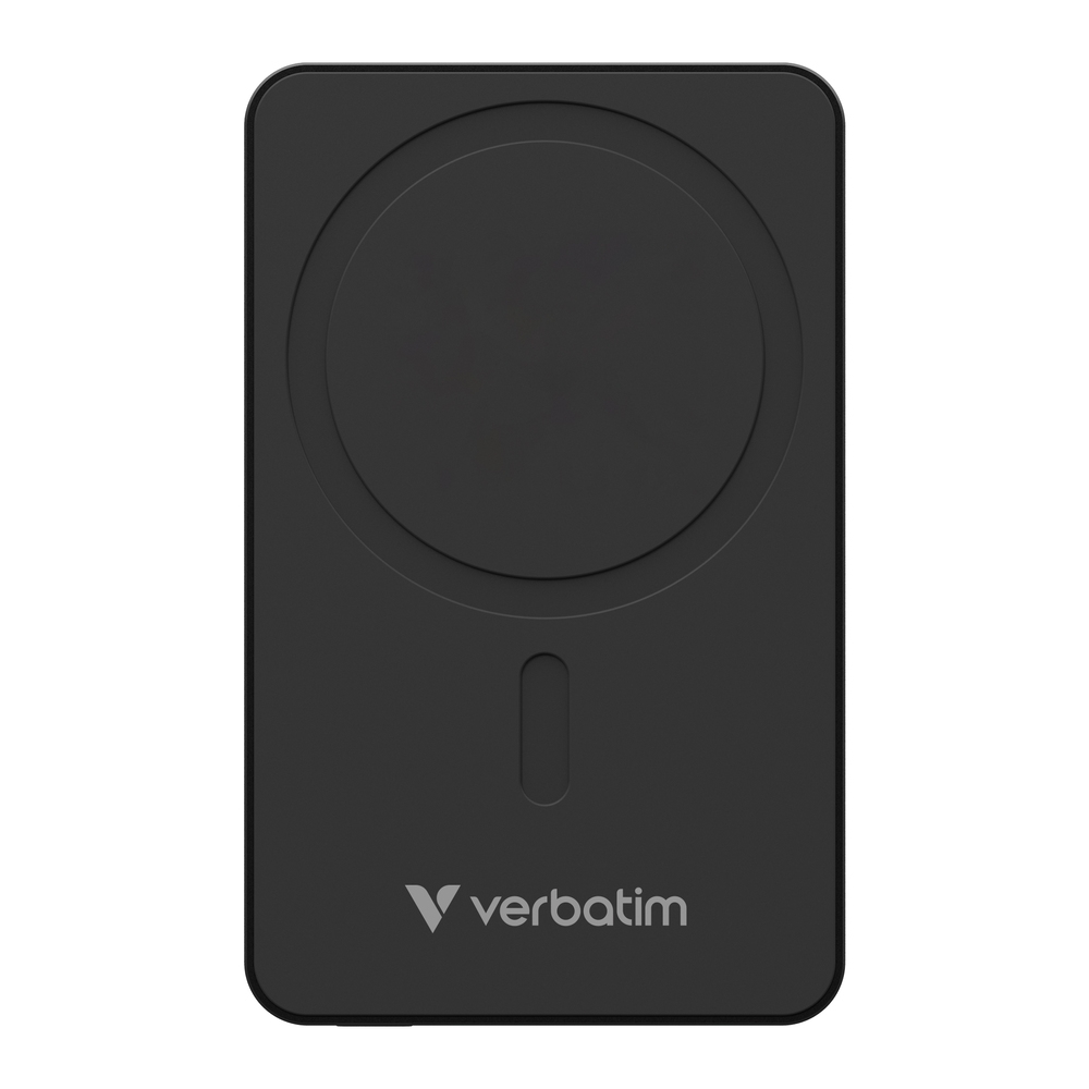 Verbatim Charge 'n' Go Essentials Power Bank Magnetic Wireless 10000mAh Black