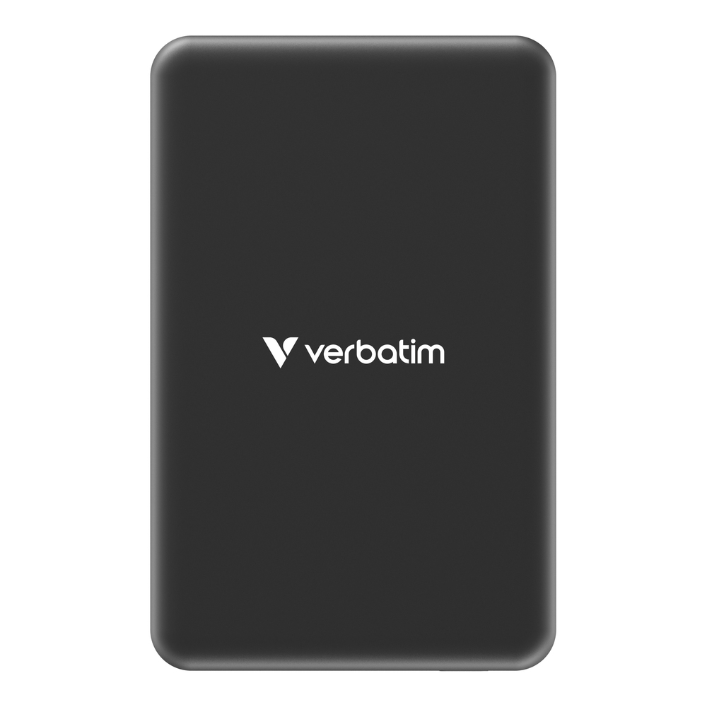 Verbatim Charge 'n' Go Essentials Power Bank Magnetic Wireless 10000mAh Black
