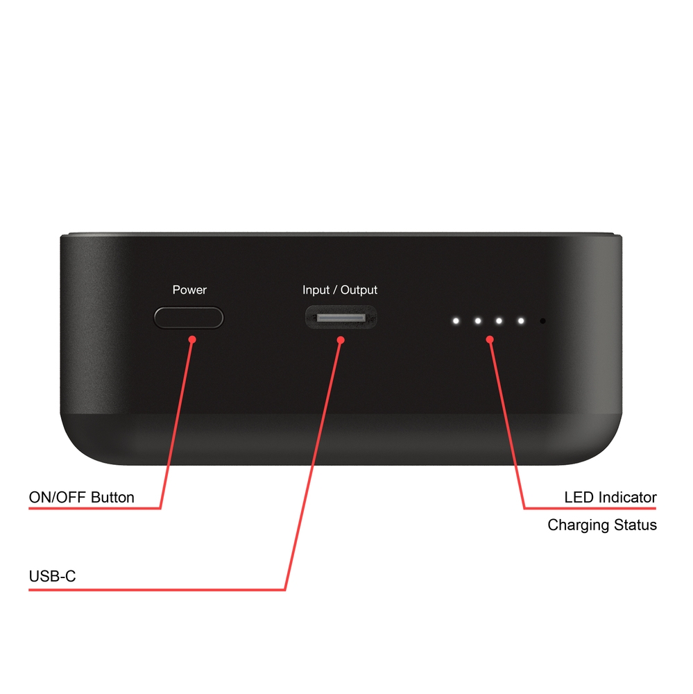Verbatim Charge 'n' Go Essentials Power Bank Magnetic Wireless 20000mAh Black