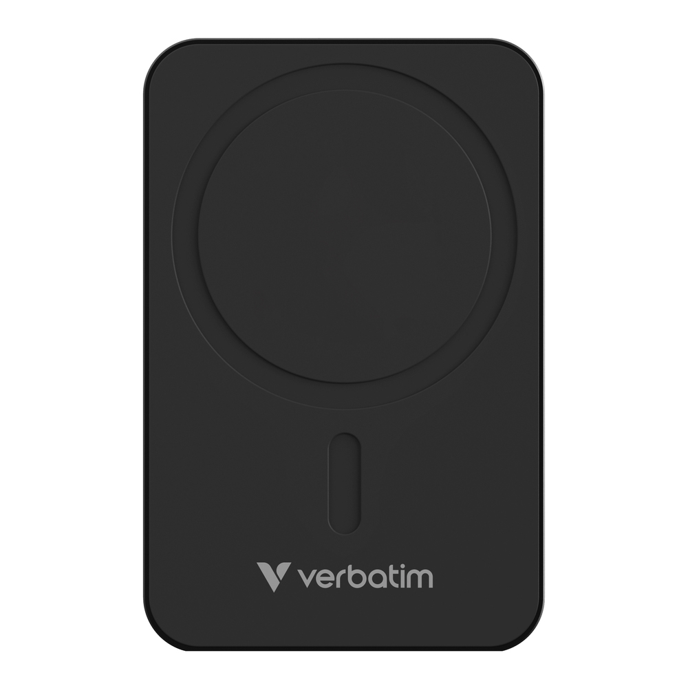 Verbatim Charge 'n' Go Essentials Power Bank Magnetic Wireless 20000mAh Black