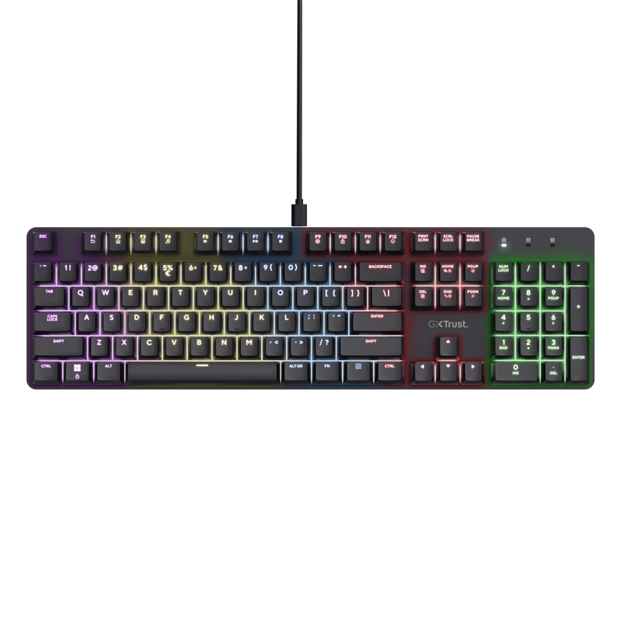 TRUST GXT 871 Zora Mechanical Gaming Keyboard - Black US