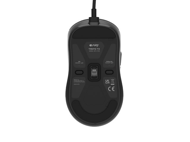 Fury Gaming Mouse Tanto T4 12000DPI Optical With Software RGB Backlight Black