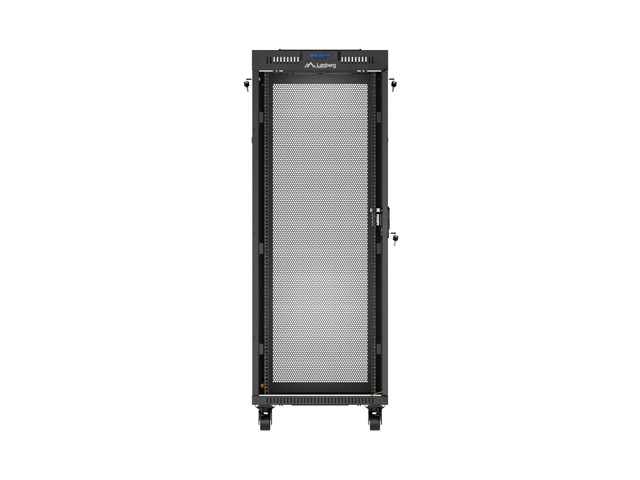 Lanberg rack cabinet 19" free-standing 32U/600X600 (FLAT PACK) with mesh door LCD black