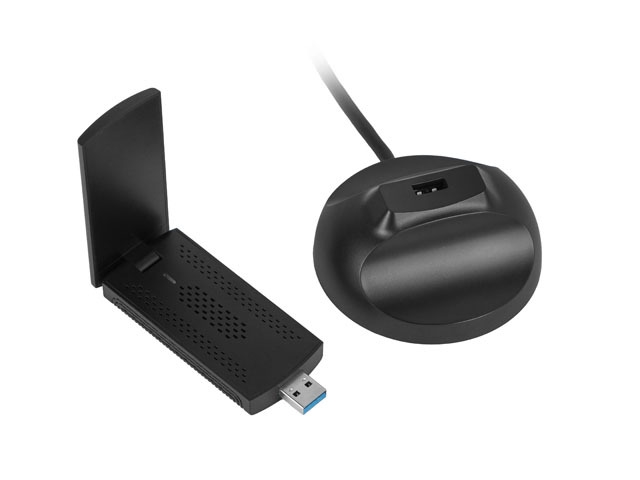 Lanberg USB adapter wireless network card nc-3000-wi ax3000 tri-band 2x internal antennas
